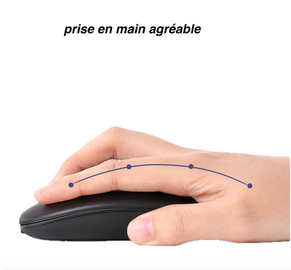 souris ergonomique noire main doight