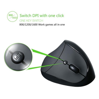 souris ergonomique noire