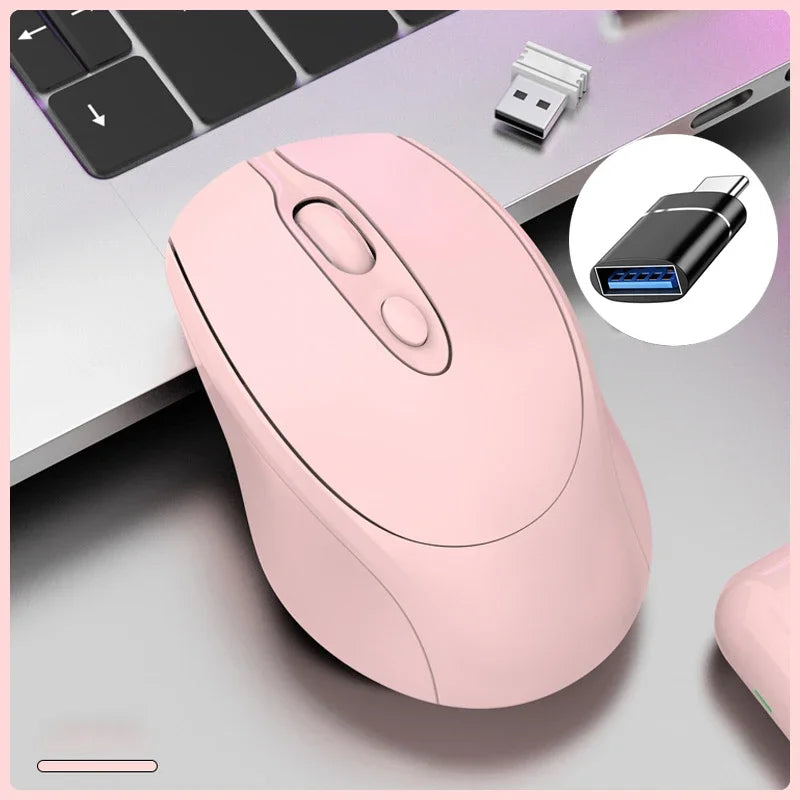 souris ergonomique rose usb ordinateur
