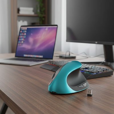 Souris ergonomique vert ordinateur bureau usb