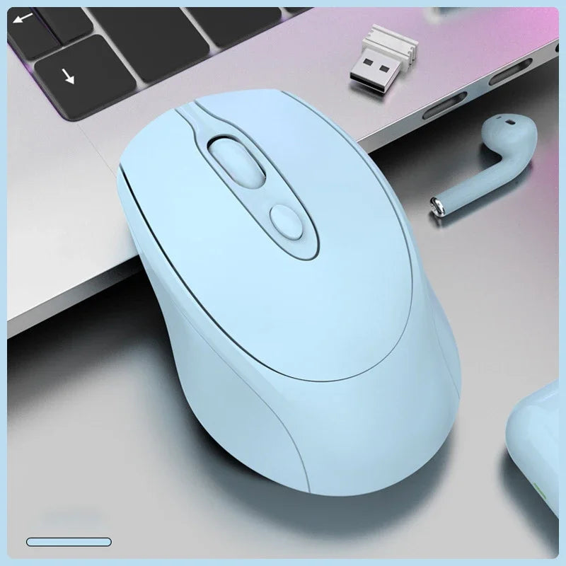 souris ergonomque bleu ecouteur usb ordinateur bureau